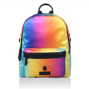 Kurt Geiger London Rainbow Ombre Backpack NWT School Work Travel
